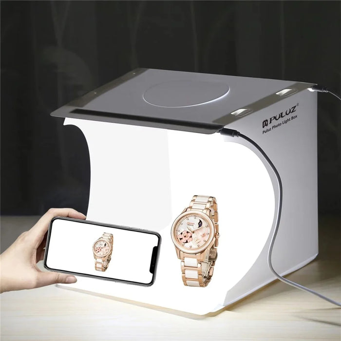 PULUZ PU5029 24cm x 23cm x 23cm Portable Folding Photo Studio LED Light Box with 2 LED Panels - 7