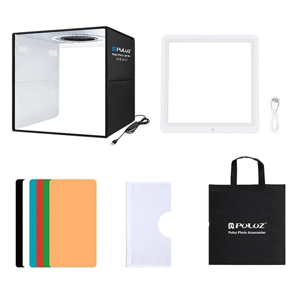 PULUZ PKT3200 30cm Portable Folding Photo Studio Light Box LED Photography Tent with Shadowless Light - 1