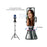 Q8 Auto Face Tracking Phone Gimbal Stand, 360-Degree Smart Shooting Stabilizer with Object Tracking for Vlog, Live Streaming, Video Recording - Black - 2