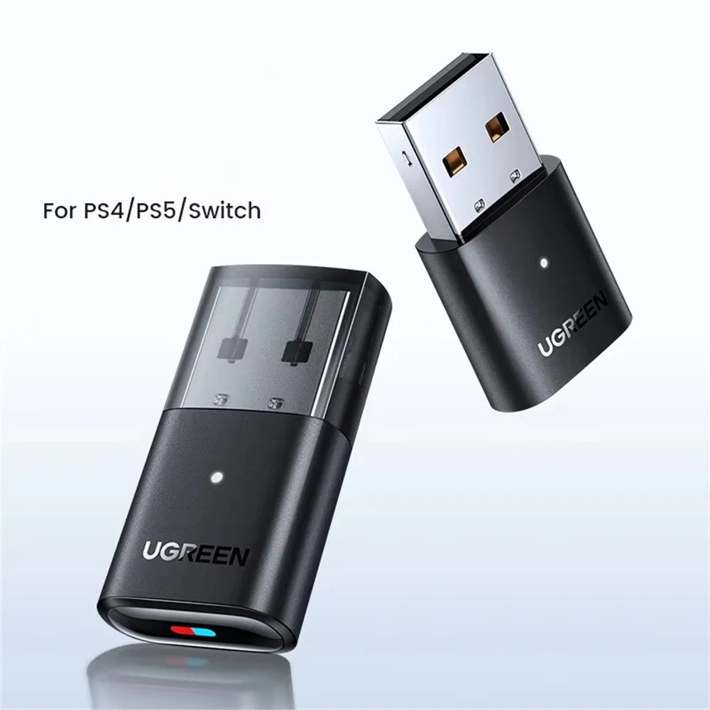 UGREEN CM408 Bluetooth-compatible 5.0 USB Adapter for PS4 Pro  /  PS5  /  Nintendo Switch  /  PC Wireless Headphones Speaker Audio Transmitter - 3