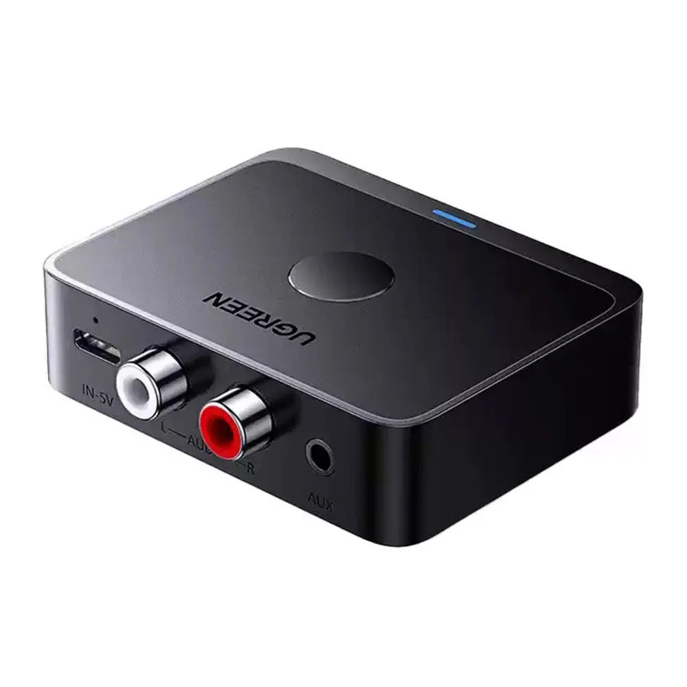 UGREEN 55545 Bluetooth-Compatible 6.0 Audio Receiver HiFi Sound Wireless AUX Adapter - Black - 1