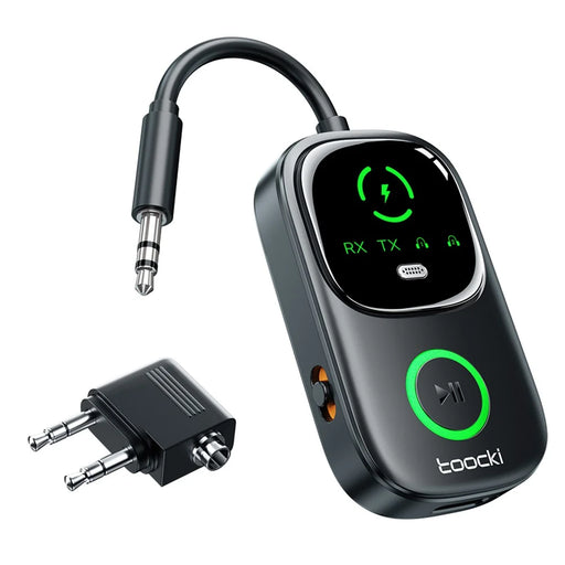 TOOCKI BT05 2 in 1 Bluetooth-compatible Audio Receiver Transmitter 3.5mm V5.4 Dual Mode Audio Adapter for Car TV - 1