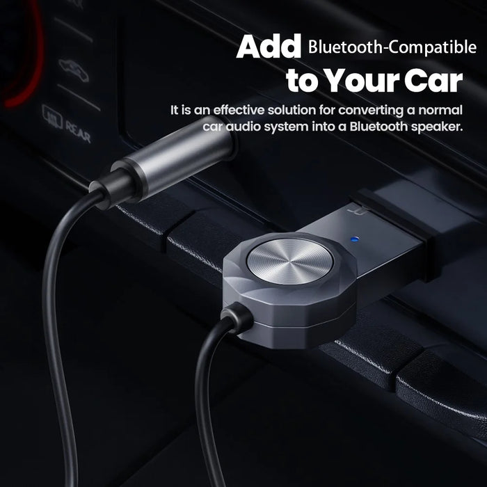TOOCKI TQ-BT02 Car AUX Bluetooth-compatible Adapter 5.4 3.5mm USB Audio Receiver for Car Speaker - 4