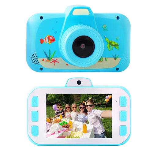 K5 3.5-Inch Screen Kids Camera Children Educational Toy Girl Boy Birthday Christmas Gift with Carrying Rope - Blue - 1