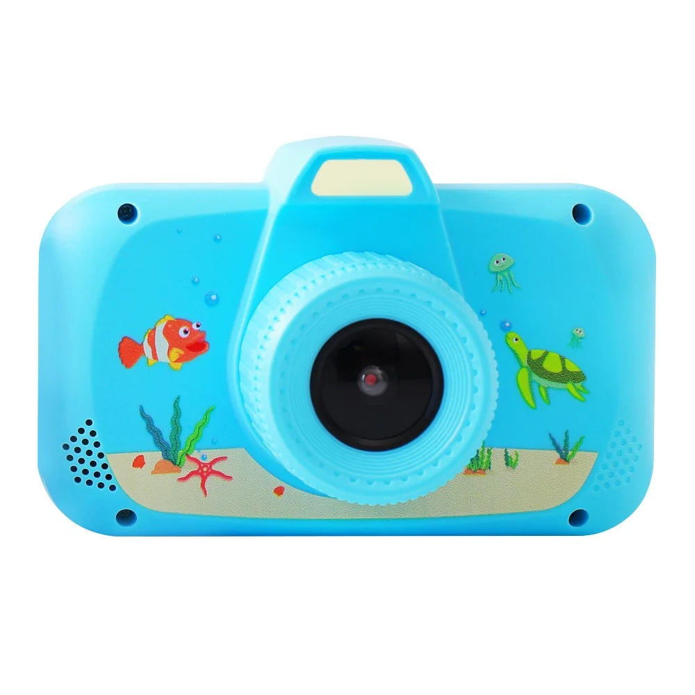K5 3.5-Inch Screen Kids Camera Children Educational Toy Girl Boy Birthday Christmas Gift with Carrying Rope - Blue - 2