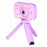 H19 2.4 inch Screen Children Camera 180-Degree Flip Camera Len with Tripod / 32G Memory Card - Purple - 1