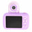 H19 2.4 inch Screen Children Camera 180-Degree Flip Camera Len with Tripod / 32G Memory Card - Purple - 2