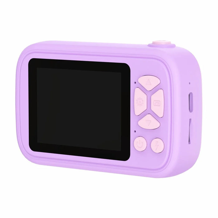 H19 2.4 inch Screen Children Camera 180-Degree Flip Camera Len with Tripod / 32G Memory Card - Purple - 3