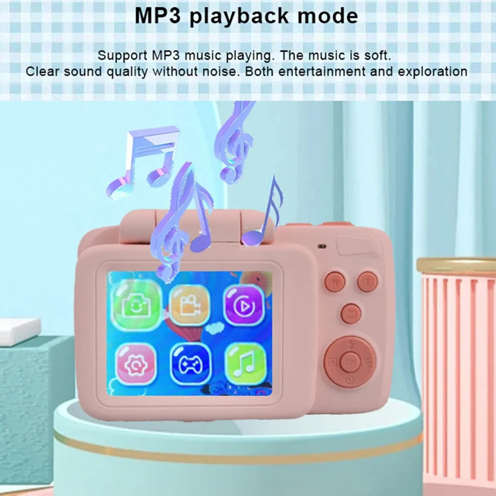 KDC-008A 2.4-Inch Screen Children Camera Flip Design Kids Camera Toy Toddler Birthday Gift - 7