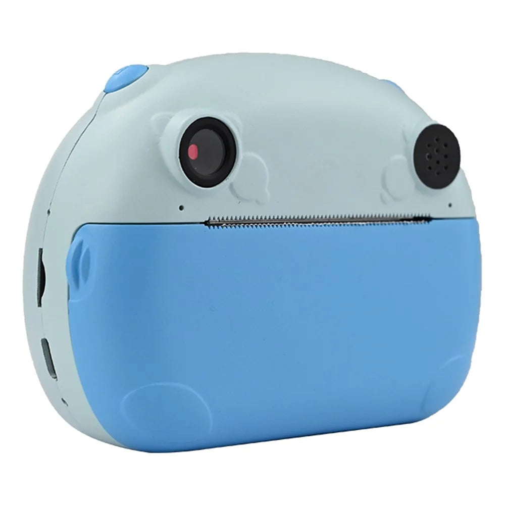 KDC-0013B 2.4 inch Screen HD Kids Instant Camera Dual Lens Thermal Printing Camera Toy - Blue - 1