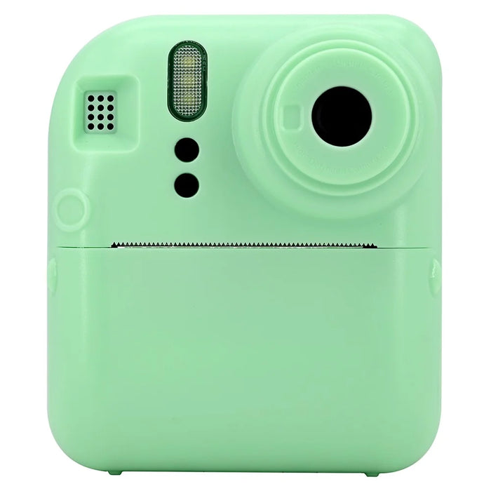 KDC-0013E HD 2.4 inch Screen Kids Camera Thermal Inkless Photo Printer with 32G TF Card+Card Reader - Green - 1