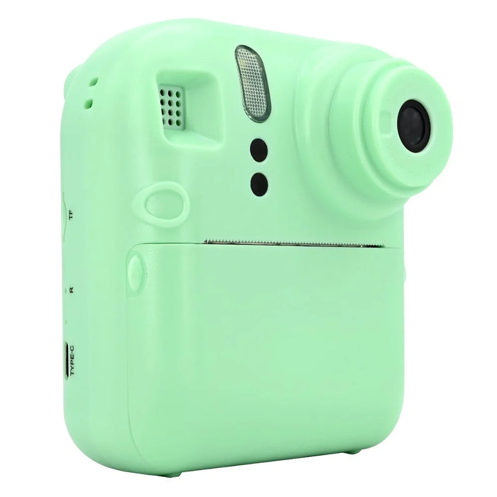 KDC-0013E HD 2.4 inch Screen Kids Camera Thermal Inkless Photo Printer with 32G TF Card+Card Reader - Green - 3