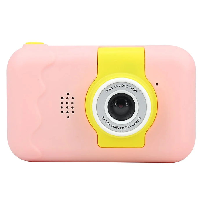 KDC-0025 180 Degree Flip Lens 2.0 Inch Screen Mini Kids Camera Video Recorder, without Silicone Case - Pink - 1