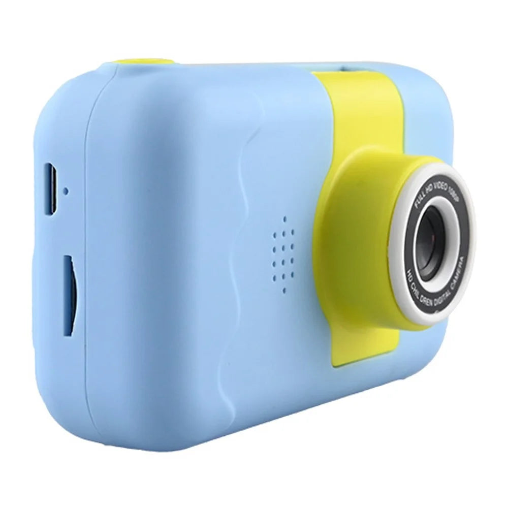 KDC-0025 2.0 Inch Screen Mini Kids Camera 180 Degree Flip Lens Video Recorder, with 32G TF Card + Card Reader - Blue - 3