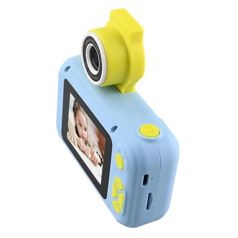 KDC-0025 2.0 Inch Screen Mini Kids Camera 180 Degree Flip Lens Video Recorder, with 32G TF Card + Card Reader - Blue - 7