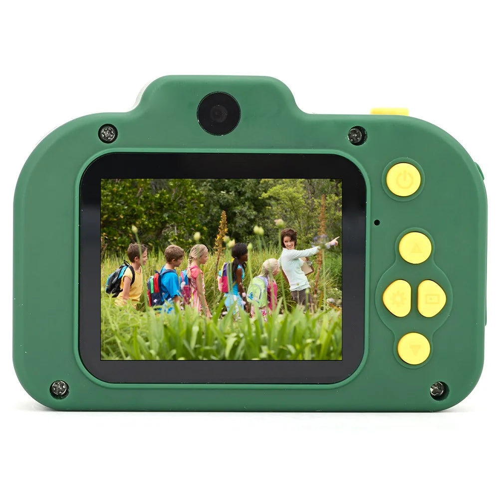 KDC-0025A 2.0-inch IPS Screen Video Recorder Children Digital Camera, with 32G TF Card + Card Reader - Green - 2