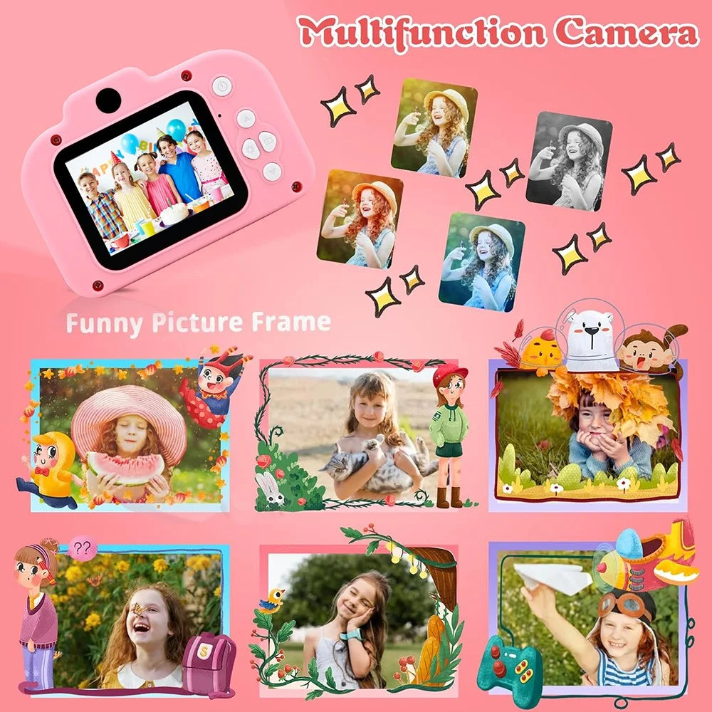 KDC-0025A 2.0-inch IPS Screen Video Recorder Children Digital Camera, with 32G TF Card + Card Reader - Green - 7