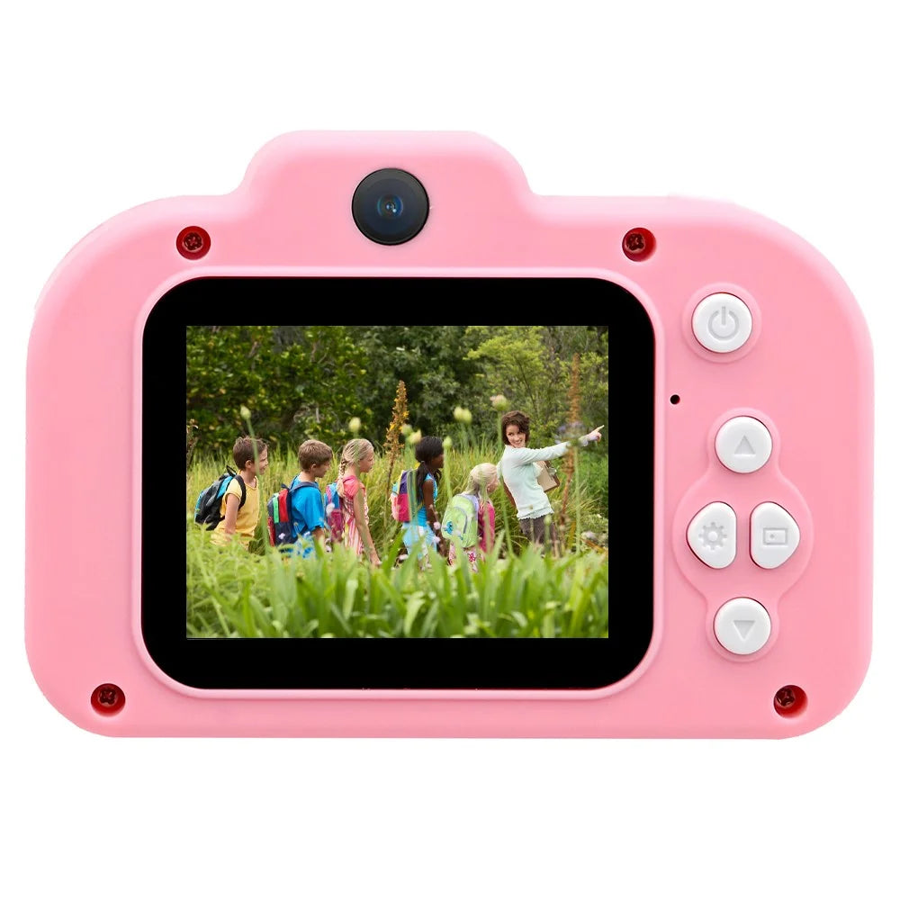 KDC-0025A 2.0 inch Screen HD Kids Camera Toy Dual Lens Digital Camera Video Recorder - Pink - 3