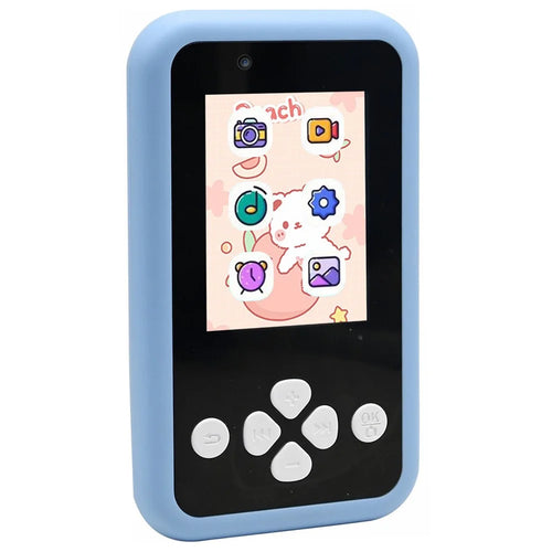 KDC-0027A 2.4-inch Screen Kids Camera Built-in Games Creative Filters Rechargeable HD Digital Camera Toy - Blue - 1