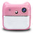 A25 2.4 Inch Kids Instant Print Digital Camera Video Recorder with Built-In Games - Pink - 1