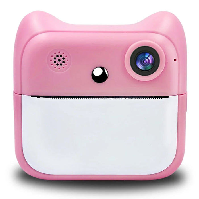 A25 2.4 Inch Kids Instant Print Digital Camera Video Recorder with Built-In Games - Pink - 1
