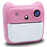 A25 2.4 Inch Kids Instant Print Digital Camera Video Recorder with Built-In Games - Pink - 2