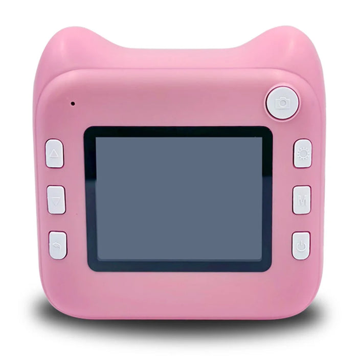 A25 2.4 Inch Kids Instant Print Digital Camera Video Recorder with Built-In Games - Pink - 4