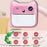 A25 2.4 Inch Kids Instant Print Digital Camera Video Recorder with Built-In Games - Pink - 7