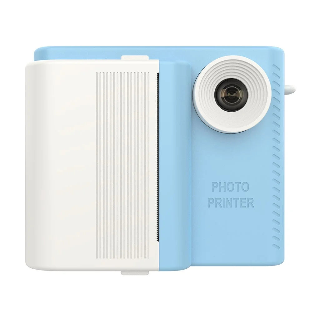 P6 2.8 Inch IPS Screen Kids Instant Print Camera HD Dual Lens Video Recorder Built-In Games - Blue - 1