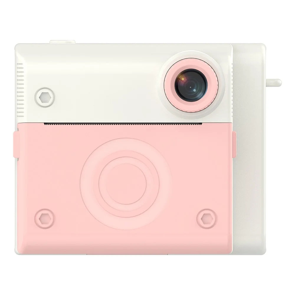 P4 2.8-Inch Kids Instant Print Camera Built-In Games MP3 Player HD Dual Lens Video Recorder - Pink - 2