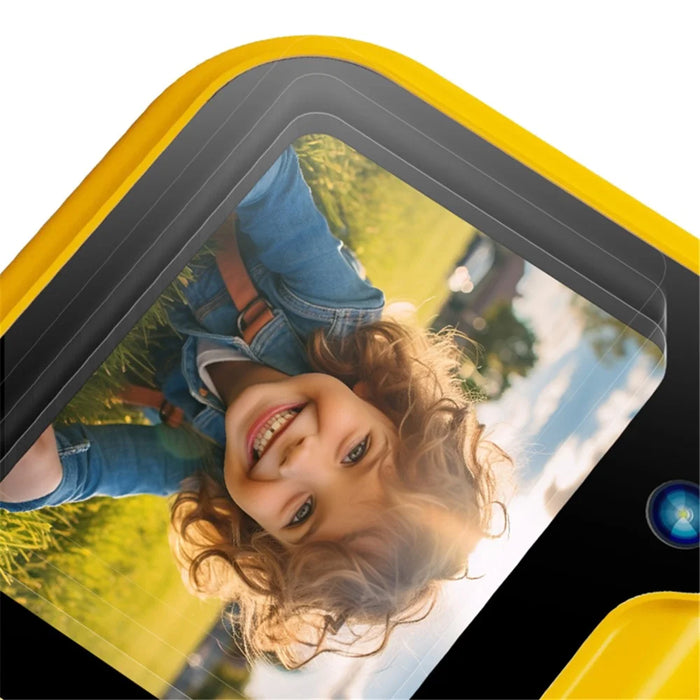 D60 3m Underwater 2.4-Inch IPS Screen Dual Lens Kids Camera with LED Flashlight and SOS Button, No Tripod - Brown - 4