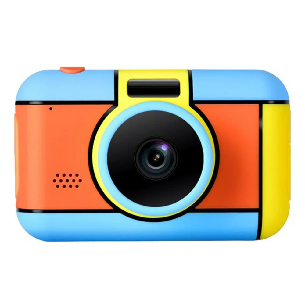 D7 2.4 Inch IPS Screen 10x Digital Zoom 32MP Kids Video Camera Industrial Style Children Toy - Blue - 1
