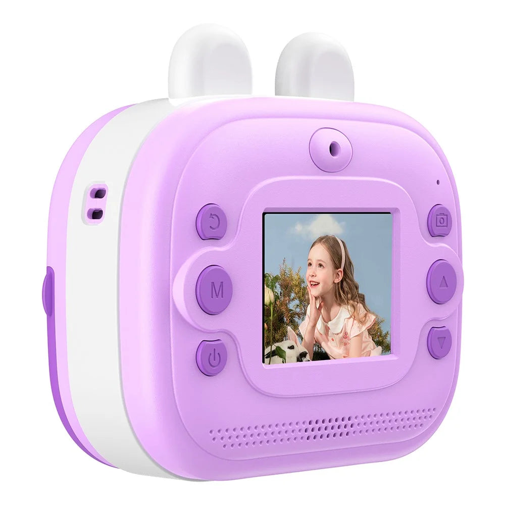 Q9 2.0-inch Screen Children 48MP HD Instant Camera Photo Thermal Printer - Purple - 2