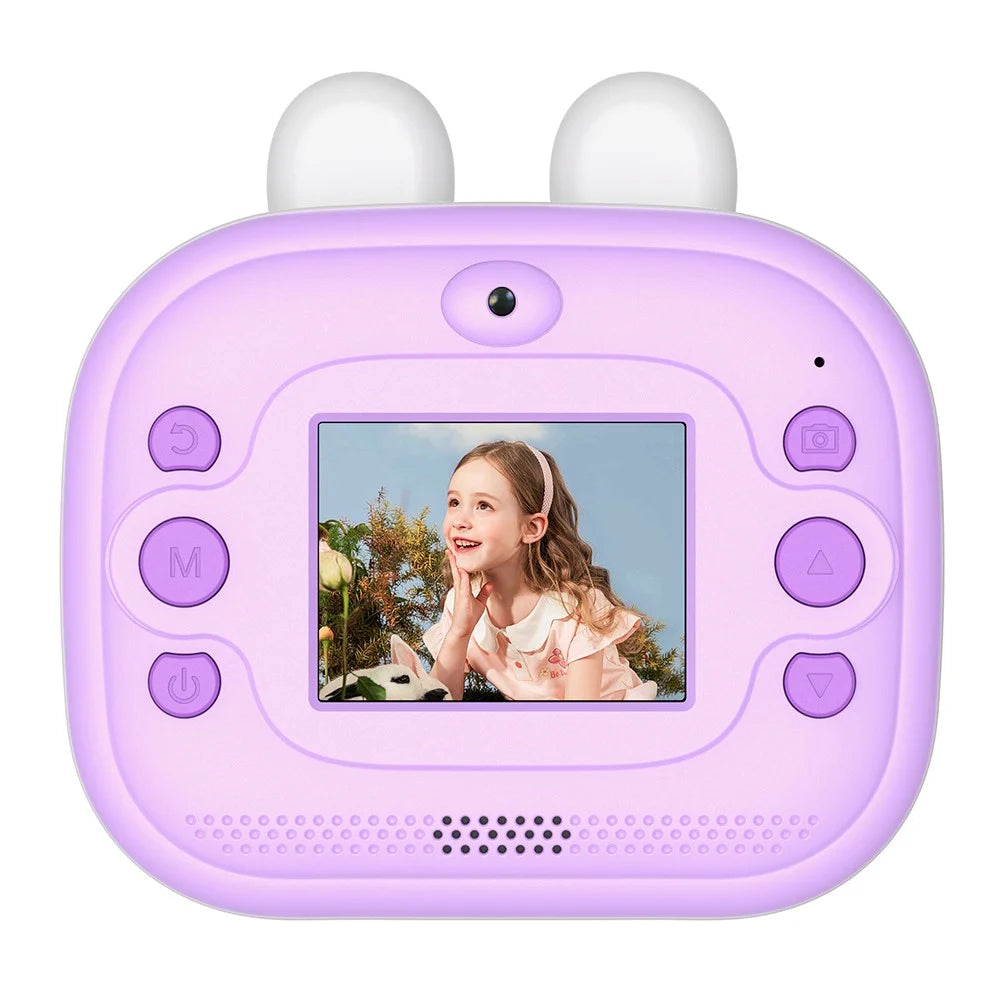 Q9 2.0-inch Screen Children 48MP HD Instant Camera Photo Thermal Printer - Purple - 3