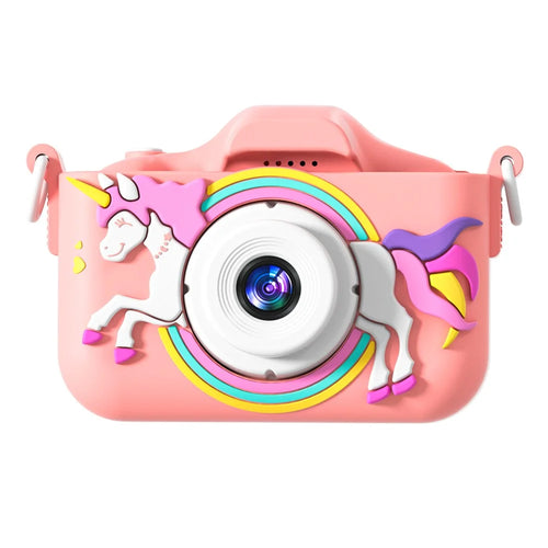 Y20 Cartoon Children Camera Kids Educational Toy Birthday Gift for Kids Toddlers - Pink - 1