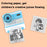 D101 2.4-inch HD Screen Dual Lens Kids Instant Camera Photo Thermal Printer with 32G Memory Card - Blue - 5