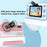 D101 2.4-inch HD Screen Dual Lens Kids Instant Camera Photo Thermal Printer with 32G Memory Card - Blue - 6