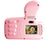 W3 Bubble Kids Camera Thumb Shape 2.0 inch Digital Video Toy Camera with 32GB TF Card - Pink - 2