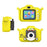 X7S 2.0-inch LCD HD Screen Kids Cartoon Digital Camera Front Rear Dual Camera Portable Small SLR Camera - Yellow - 2