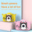 X7S 2.0-inch LCD HD Screen Kids Cartoon Digital Camera Front Rear Dual Camera Portable Small SLR Camera - Yellow - 7
