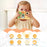 M1 Crocodile Building Block Toy Flip Lens Digital Camera 2.4-inch Screen Kids Camera with Tripod - Yellow - 2