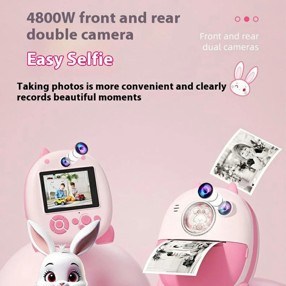 FB-001B HD Dual Lens 2.4 Inch Instant Print Camera with Built-In Games 10x Zoom Kids Camera - 2