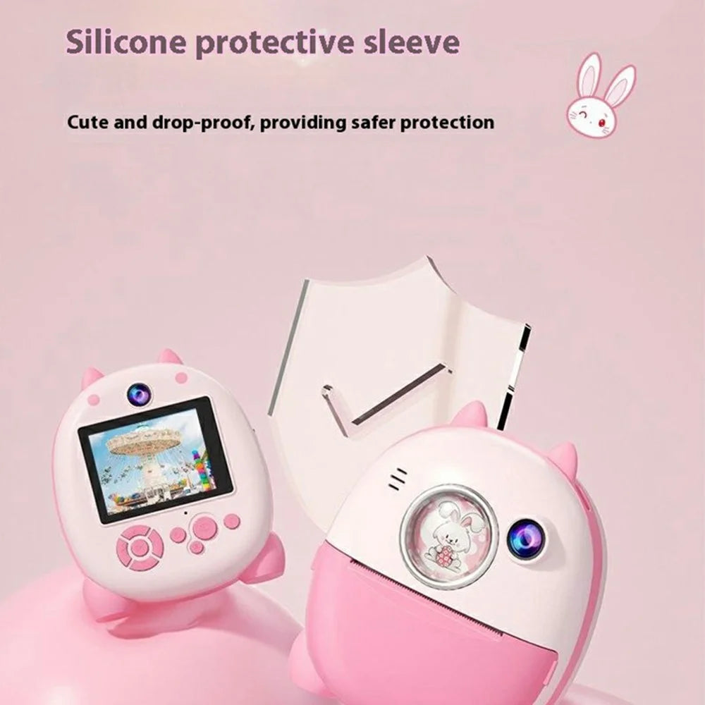 FB-001B HD Dual Lens 2.4 Inch Instant Print Camera with Built-In Games 10x Zoom Kids Camera - 5