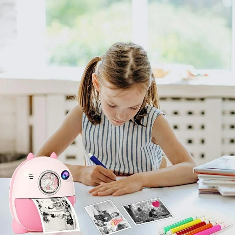 FB-001B HD Dual Lens 2.4 Inch Instant Print Camera with Built-In Games 10x Zoom Kids Camera - 7