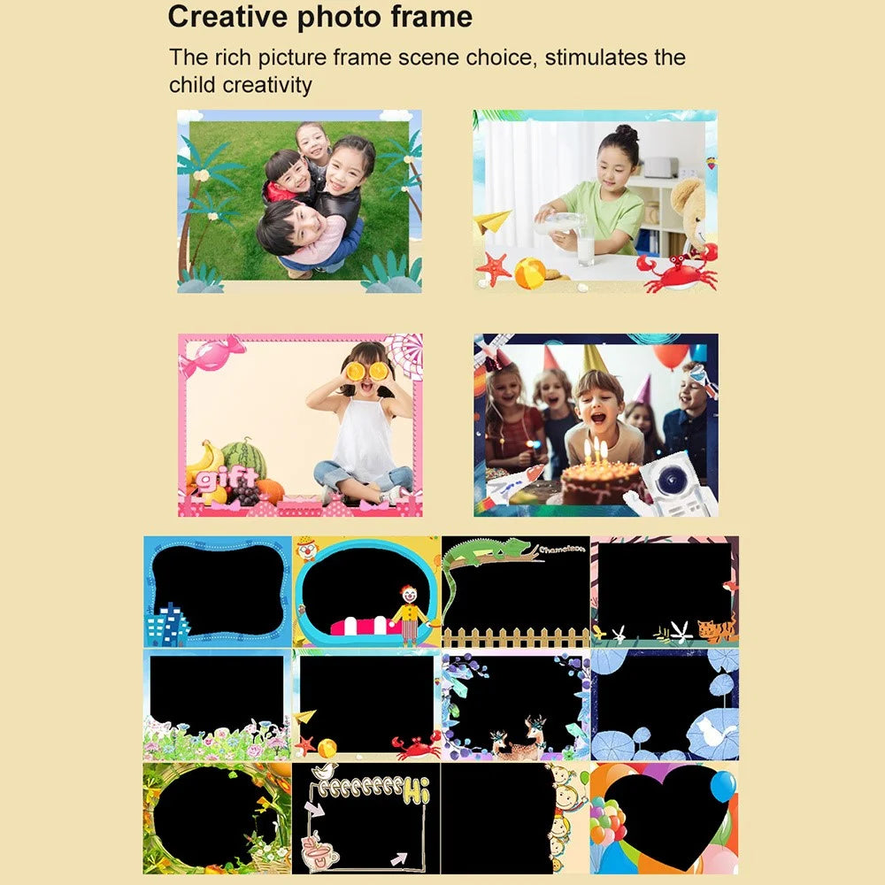 D12 Kids 2.0 Inch HD Dual Lens Camera Cartoon Design Children Digital Camera - Pink - 5