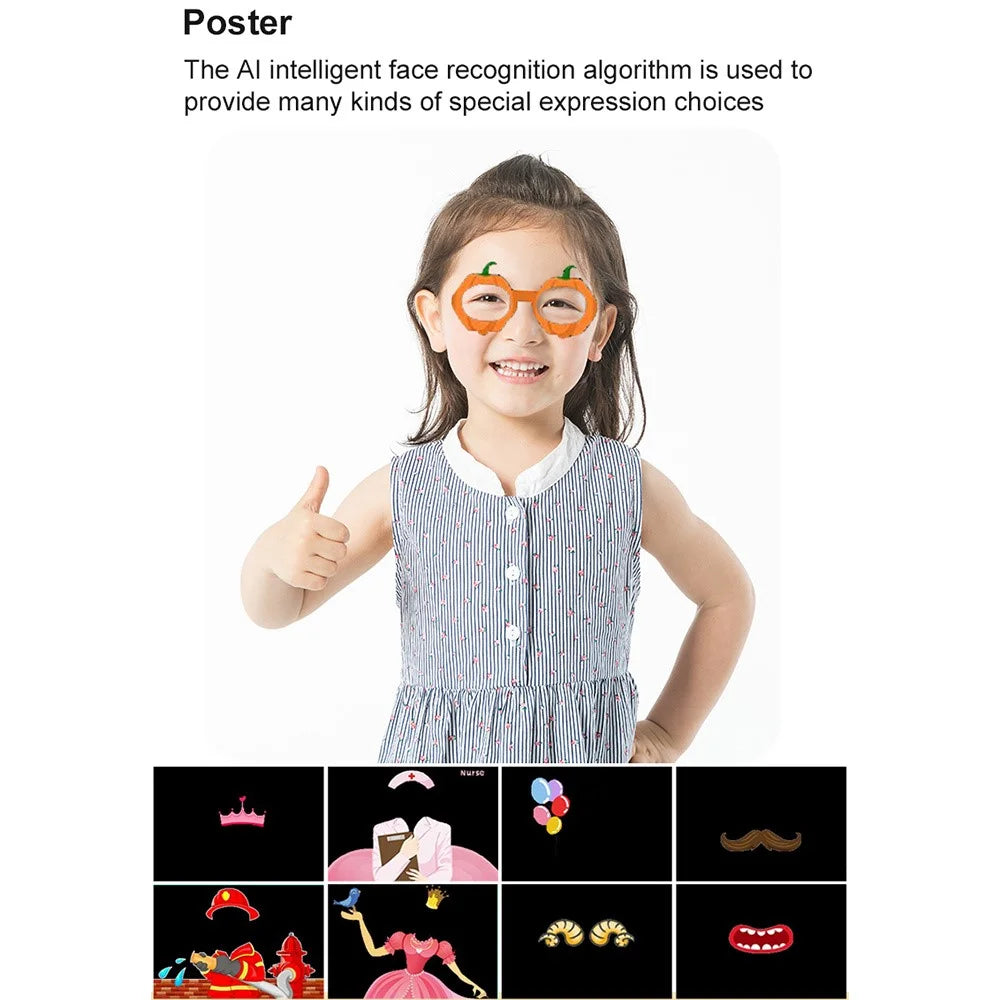 D12 Kids 2.0 Inch HD Dual Lens Camera Cartoon Design Children Digital Camera - Pink - 7