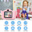 M8 2.0 Inch HD Dual Camera with 32GB Card / Card Reader Digital Camera Cartoon Design - Pink - 3