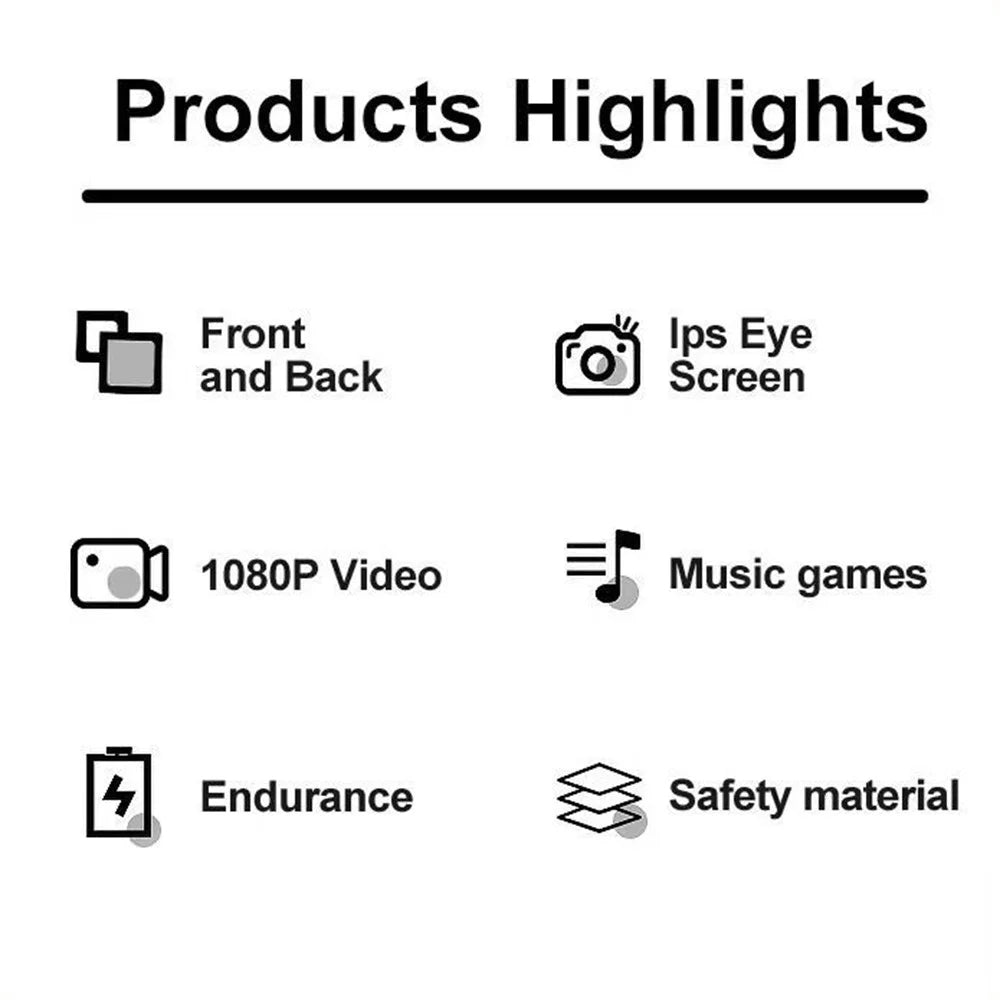 2.0 Inch Dual Lens Kids Digital Camera Cartoon Parrot Design 1080P HD Video Recorder without TF Card - Green - 2