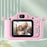 2.0 Inch Dual Lens Kids Digital Camera Cartoon Snail Design 1080P HD Video Recorder without TF Card - Pink - 2