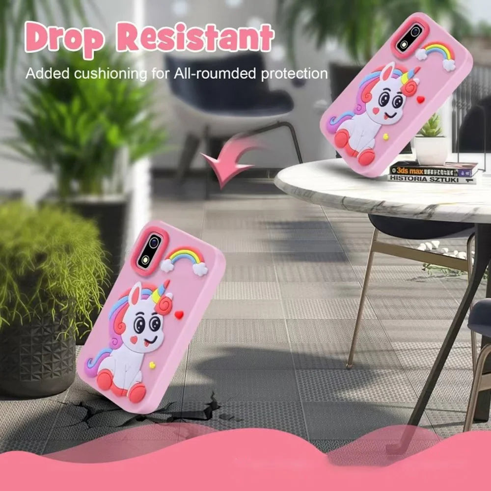 A10 2.8 Inch Touch Screen Digital Camera HD Dual Lens Game Music Cartoon Kids Camera - Unicorn  /  Pink - 3